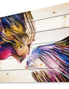 Metaphorical Mind Painting - Contemporary Print on Natural Pine Wood