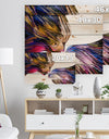 Metaphorical Mind Painting - Contemporary Print on Natural Pine Wood