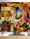 Way of Inner Paint - Abstract Print on Natural Pine Wood