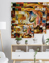 Way of Inner Paint - Abstract Print on Natural Pine Wood