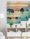 Sunrise Panorama - Photography Print on Natural Pine Wood