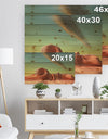 3D Alien World Surreal Fantasy - Contemporary Print on Natural Pine Wood