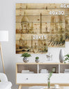 Old Beautiful Paris - Cityscape Digital Print on Natural Pine Wood