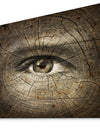 Aging Eyes - Abstract Print on Natural Pine Wood