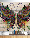 Variegated Butterfly - Abstract Print on Natural Pine Wood
