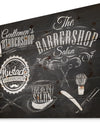 Set Barbershop - Abstract Print on Natural Pine Wood