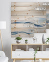 3D Wave of Water Splash - Abstract Print on Natural Pine Wood