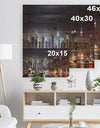 Lit NYC Manhattan Skyline - Cityscape Photo Print on Natural Pine Wood
