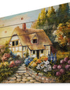 Fairy House Oil Painting - Landscape Print on Natural Pine Wood