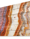 Colorful Stone Stripes - Abstract Print on Natural Pine Wood