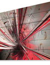 Fractal 3D Deep into Middle - Contemporary Print on Natural Pine Wood