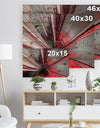Fractal 3D Deep into Middle - Contemporary Print on Natural Pine Wood