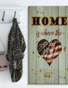 Home is where the love is - Textual Entrance Art on Wood Wall Art