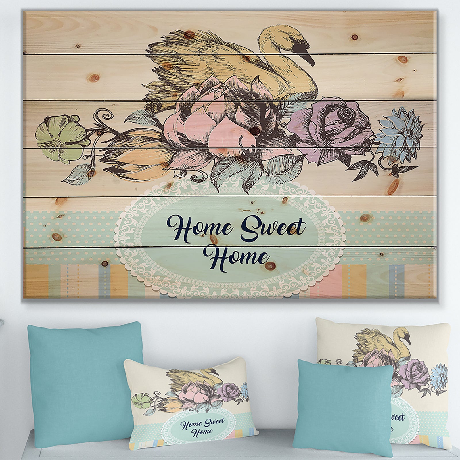 Our home is your home - Textual Entrance Art on Wood Wall Art