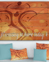 Namastay at home today, k ? - Textual Entrance Art on Wood Wall Art