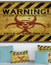 Warning Overflowing Love. - Textual Entrance Art on Wood Wall Art