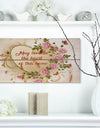 May love be the heart of this home. Butterfly and roses - Textual Entrance Art on Wood Wall Art