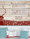 This is home. This is Love. Red heart house - Textual Entrance Art on Wood Wall Art