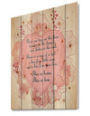 This is home. This is Love. Pink floral heart - Textual Entrance Art on Wood Wall Art