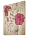 House rules. Pink Rose Charter - Textual Entrance Art on Wood Wall Art