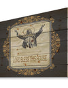 Lord Bless this house. Vintage Jesus - Textual Entrance Art on Wood Wall Art