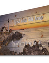 Lord Bless this house and all those in it. Sunset - Textual Entrance Art on Wood Wall Art