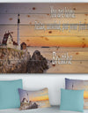 You are home. Relax, unwind, put your feet up, - Textual Entrance Art on Wood Wall Art