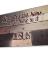 Lord Bless this house and all those in it. Jesus - Textual Entrance Art on Wood Wall Art