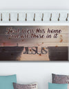 Lord Bless this house and all those in it. Jesus - Textual Entrance Art on Wood Wall Art